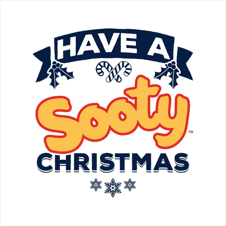 Sooty Christmas Have A Sooty Christmas Blue Banner Design Men's Sweatshirt