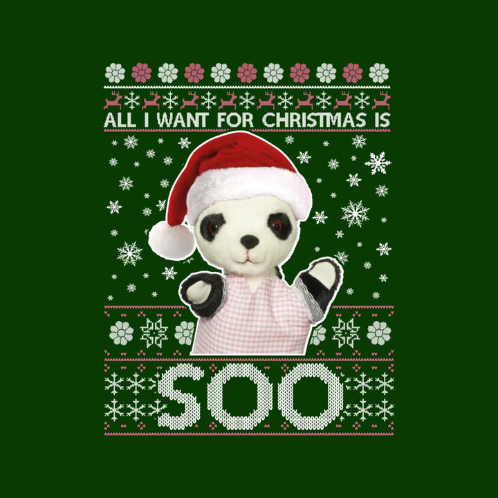 Sooty Christmas Festive Hat All I Want For Christmas Is Soo Men's T-Shirt-Sooty's Shop