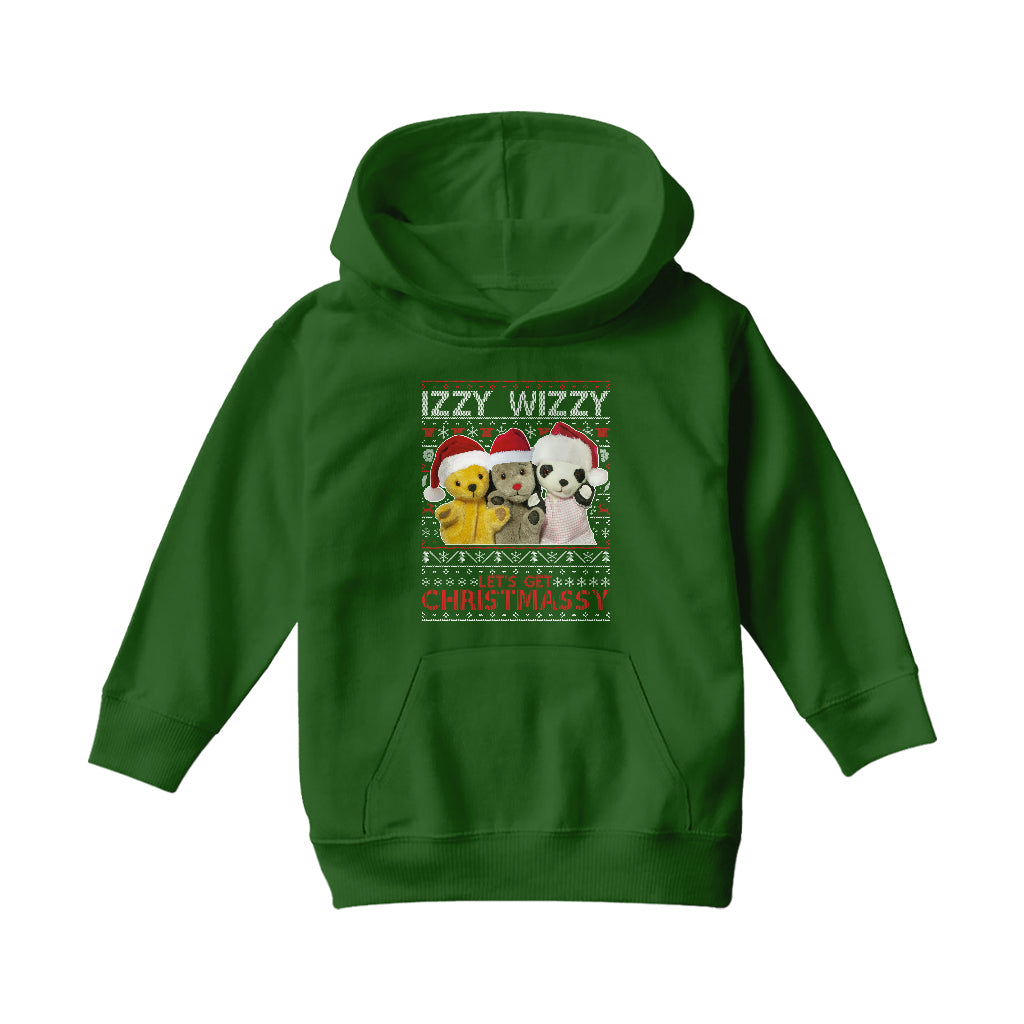 Sooty Christmas Izzy Wizzy Kids Hooded Sweatshirt