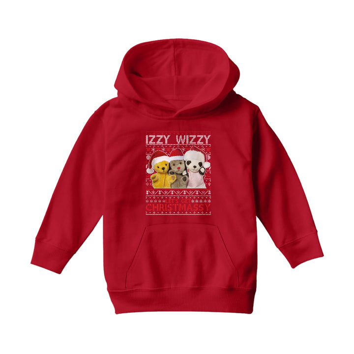 Sooty Christmas Izzy Wizzy Kids Hooded Sweatshirt