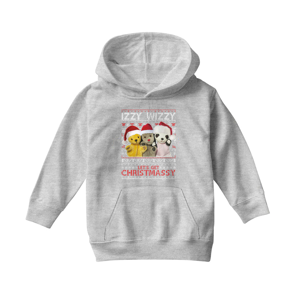 Sooty Christmas Izzy Wizzy Kids Hooded Sweatshirt