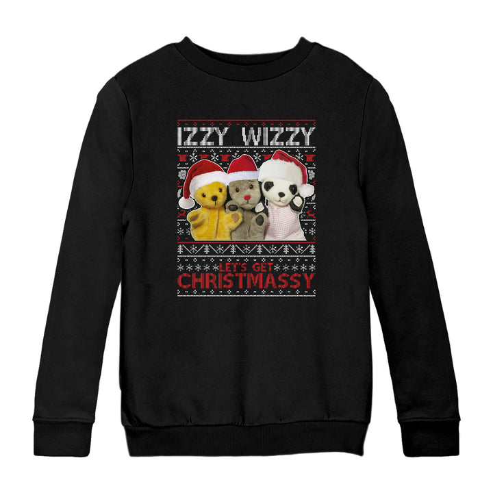 Sooty Christmas Izzy Wizzy Kids Sweatshirt