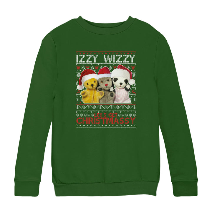 Sooty Christmas Izzy Wizzy Kids Sweatshirt