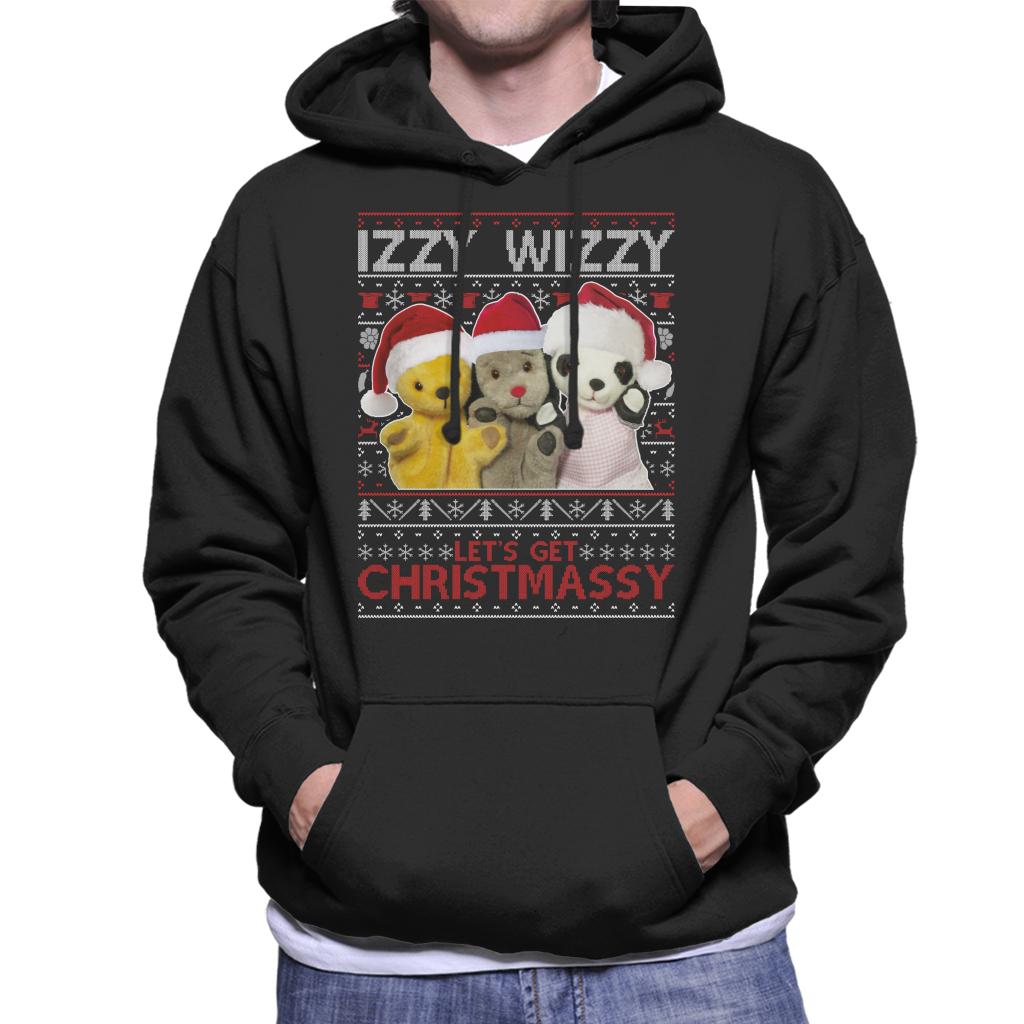 Sooty Christmas Izzy Wizzy Men's Hooded Sweatshirt-Sooty's Shop
