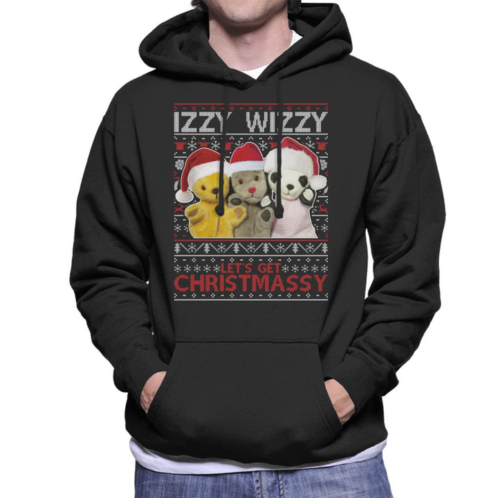 Sooty Christmas Izzy Wizzy Men's Hooded Sweatshirt-Sooty's Shop