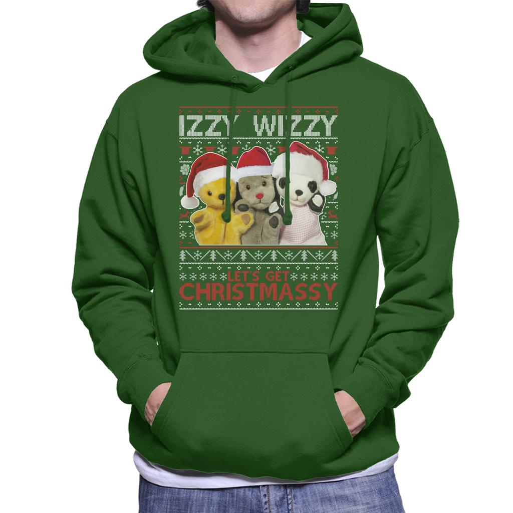 Sooty Christmas Izzy Wizzy Men's Hooded Sweatshirt-Sooty's Shop
