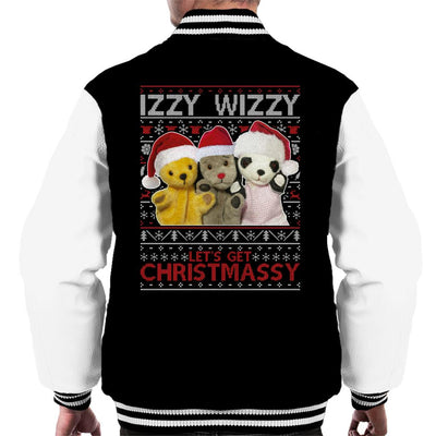 Sooty Christmas Izzy Wizzy Men's Varsity Jacket-Sooty's Shop