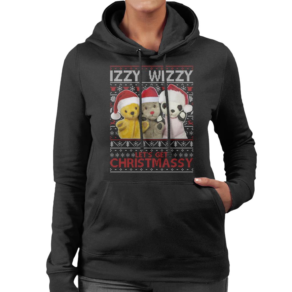 Sooty Christmas Izzy Wizzy Women's Hooded Sweatshirt-Sooty's Shop