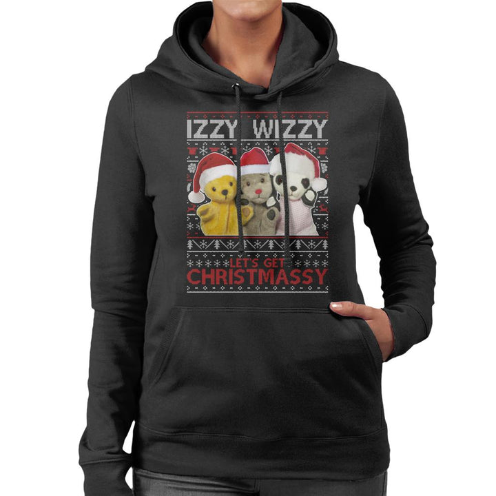 Sooty Christmas Izzy Wizzy Women's Hooded Sweatshirt-Sooty's Shop