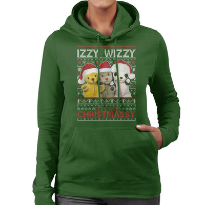 Sooty Christmas Izzy Wizzy Women's Hooded Sweatshirt-Sooty's Shop