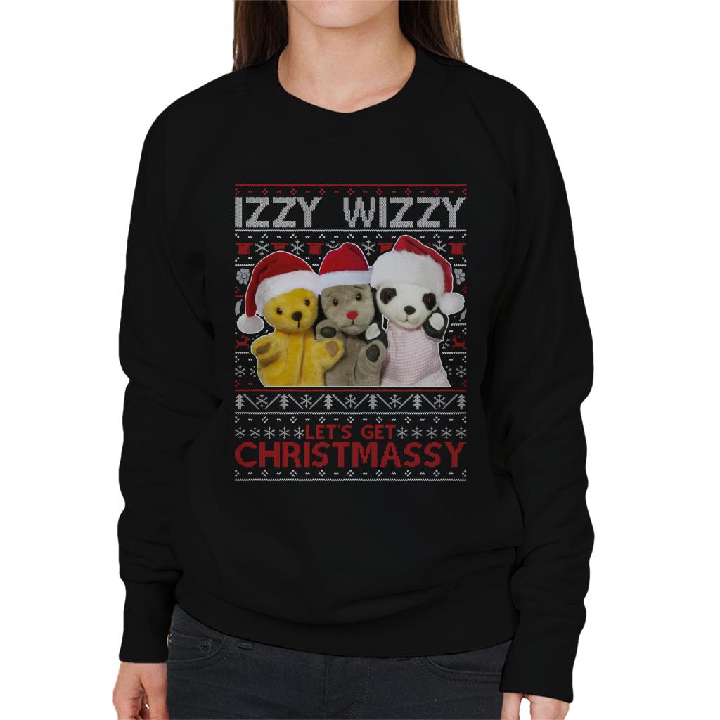 Sooty Christmas Izzy Wizzy Women's Sweatshirt-Sooty's Shop