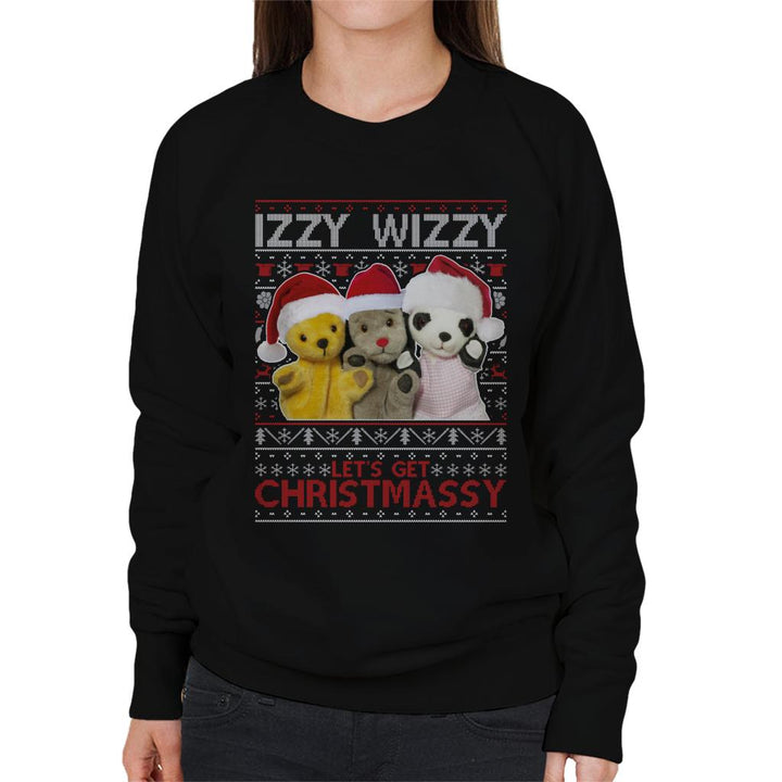 Sooty Christmas Izzy Wizzy Women's Sweatshirt-Sooty's Shop