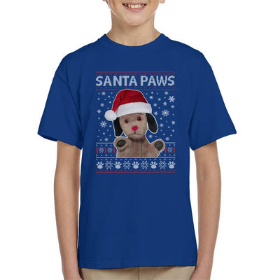 Sooty Christmas Sweep Santa Paws Kid's T-Shirt-Sooty's Shop