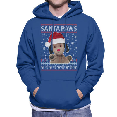 Sooty Christmas Sweep Santa Paws Men's Hooded Sweatshirt-Sooty's Shop
