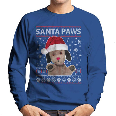 Sooty Christmas Sweep Santa Paws Men's Sweatshirt-Sooty's Shop