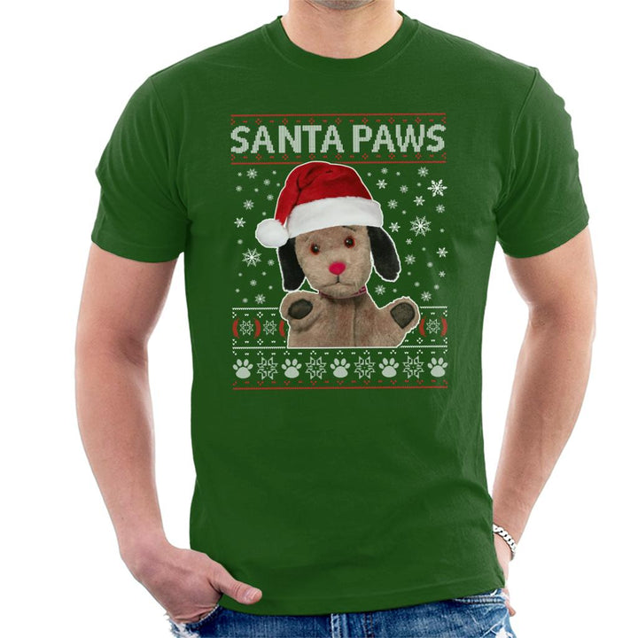 Sooty Christmas Sweep Santa Paws Men's T-Shirt-Sooty's Shop