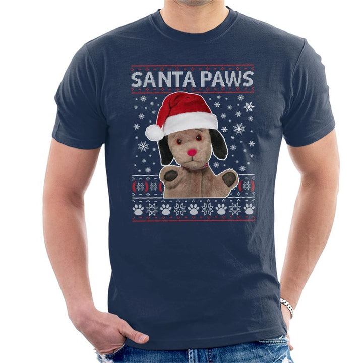 Sooty Christmas Sweep Santa Paws Men's T-Shirt-Sooty's Shop