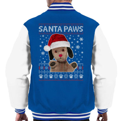 Sooty Christmas Sweep Santa Paws Men's Varsity Jacket-Sooty's Shop