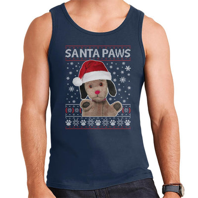 Sooty Christmas Sweep Santa Paws Men's Vest-Sooty's Shop