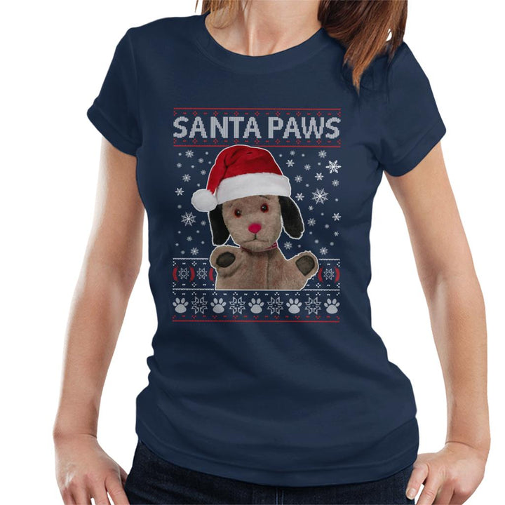 Sooty Christmas Sweep Santa Paws Women's T-Shirt-Sooty's Shop