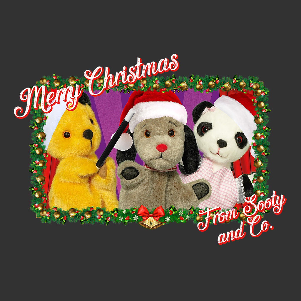Sooty Christmas Merry Xmas From Sooty And Co Kids T-Shirt