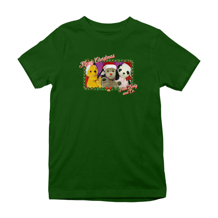 Sooty Christmas Merry Xmas From Sooty And Co Kids T-Shirt