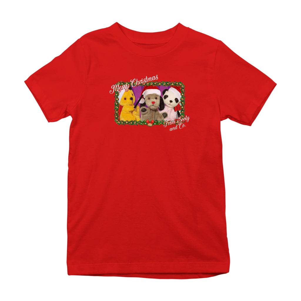 Sooty Christmas Merry Xmas From Sooty And Co Kids T-Shirt