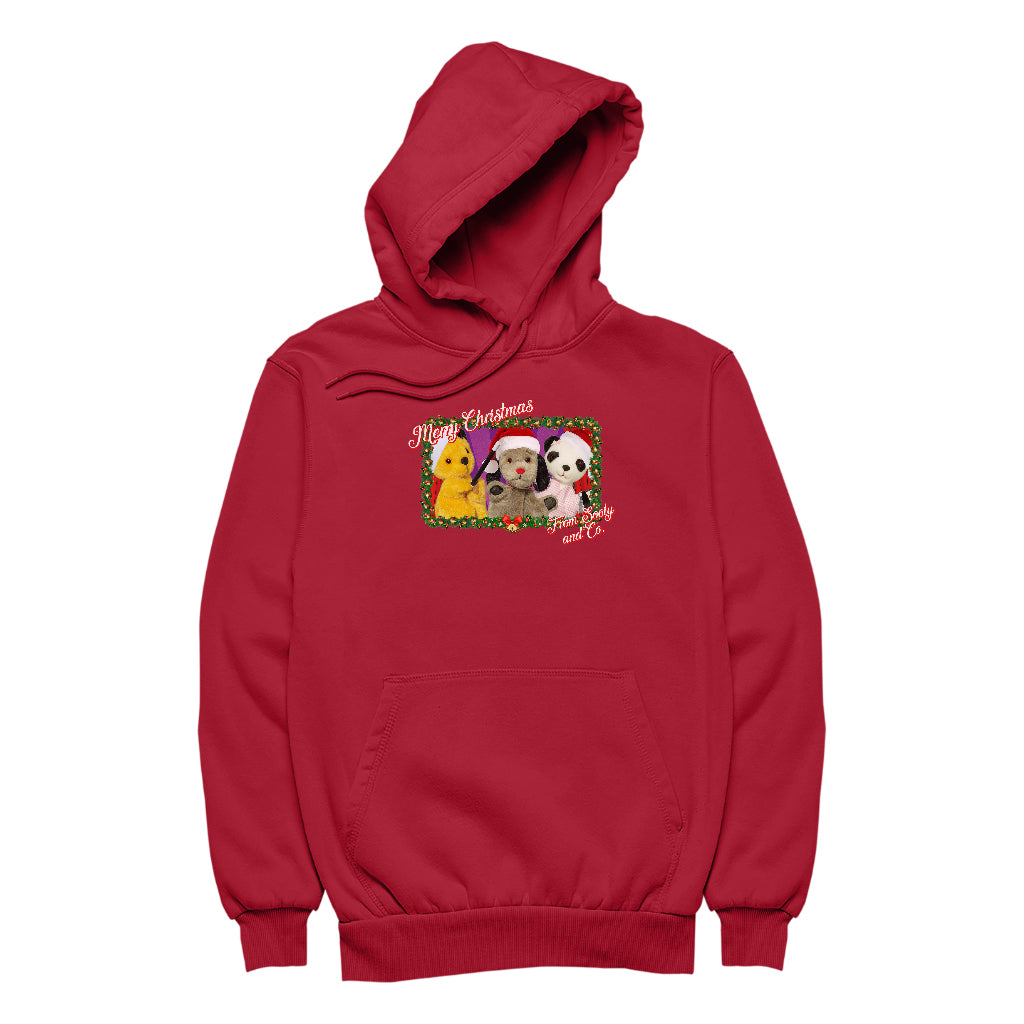 Sooty Christmas Merry Xmas From Sooty And Co Men's Hooded Sweatshirt