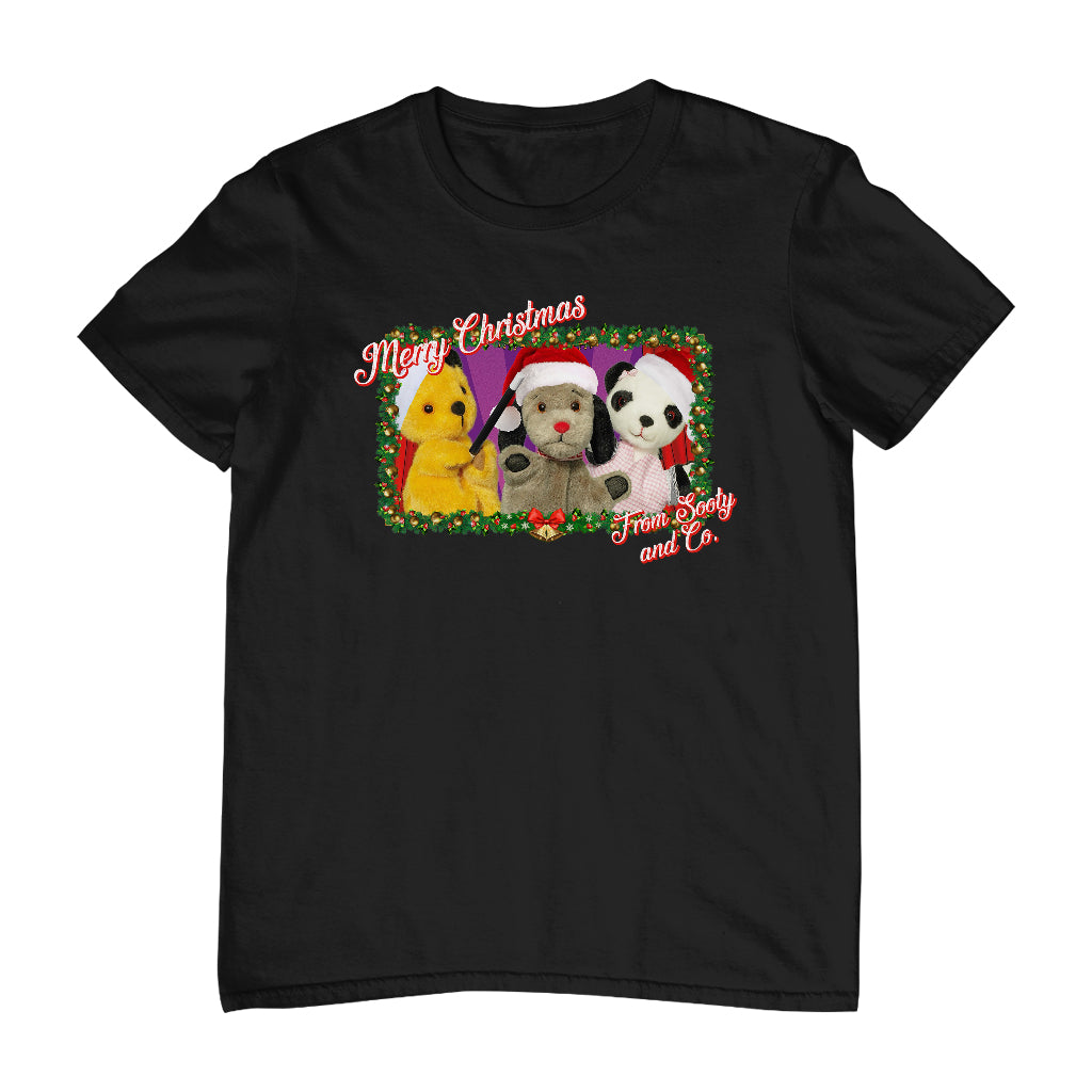 Sooty Christmas Merry Xmas From Sooty And Co Men's T-Shirt