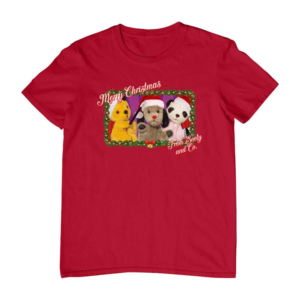 Sooty Christmas Merry Xmas From Sooty And Co Men's T-Shirt