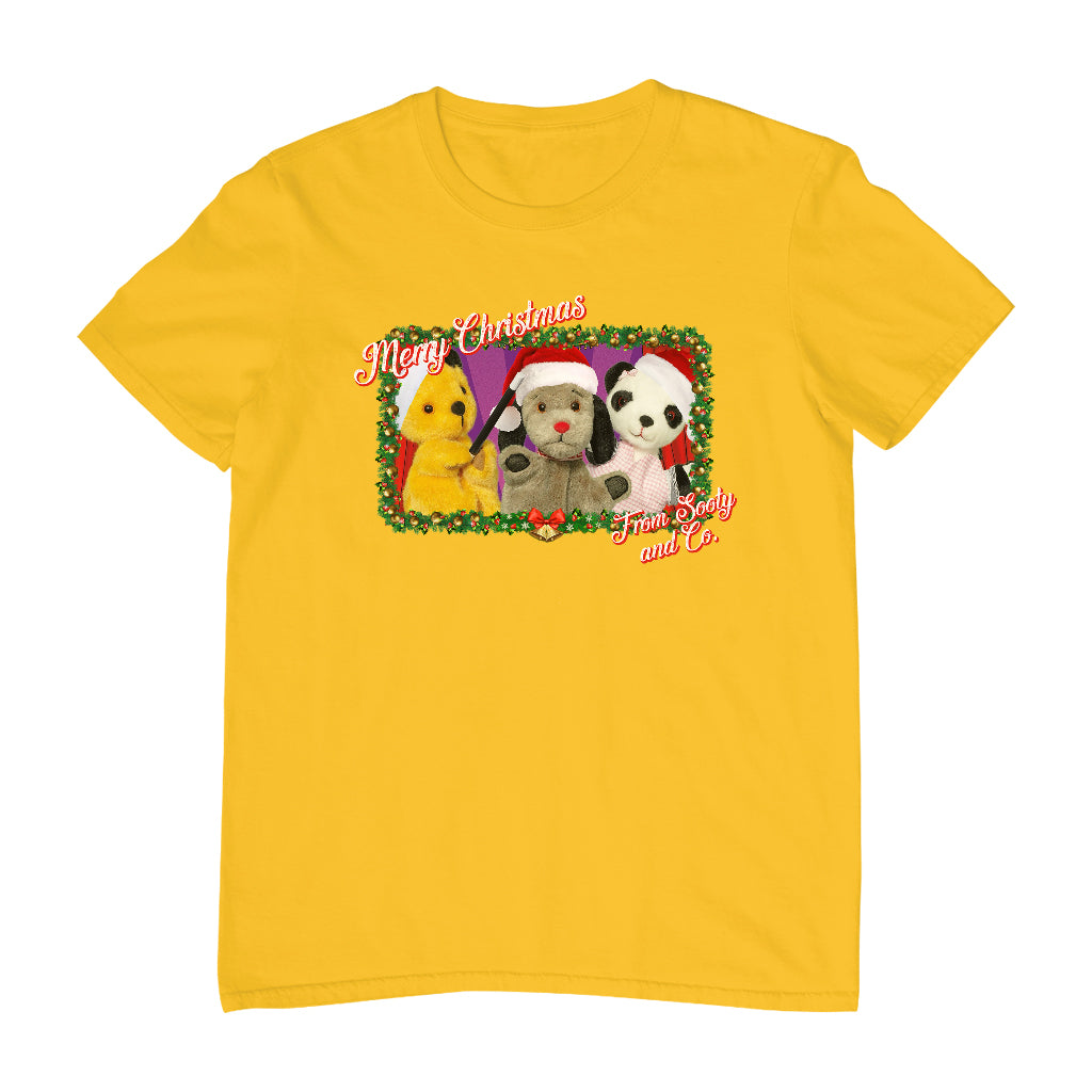 Sooty Christmas Merry Xmas From Sooty And Co Men's T-Shirt