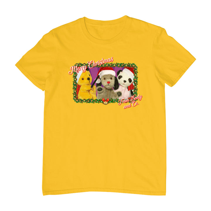 Sooty Christmas Merry Xmas From Sooty And Co Men's T-Shirt