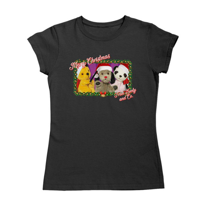Sooty Christmas Merry Xmas From Sooty And Co Women's T-Shirt