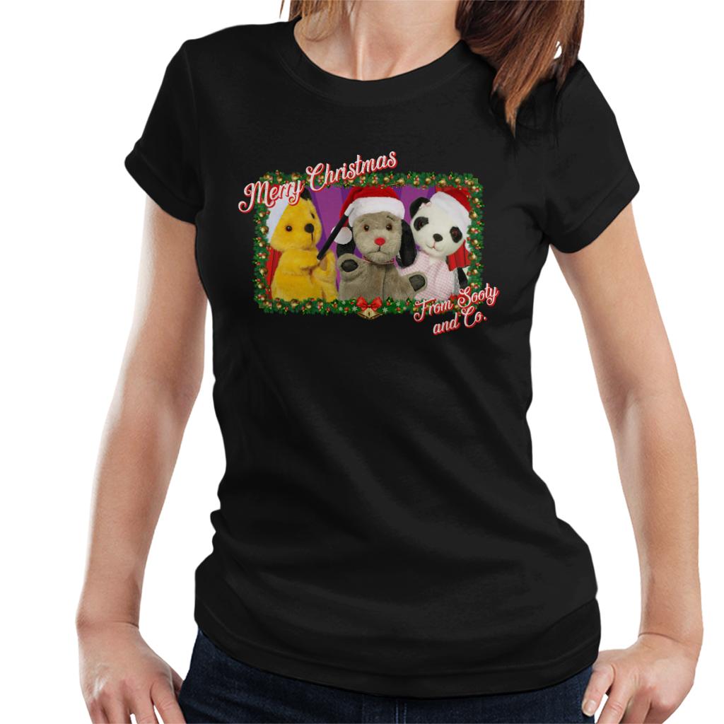 Sooty Christmas Merry Xmas From Sooty And Co Women's T-Shirt-Sooty's Shop