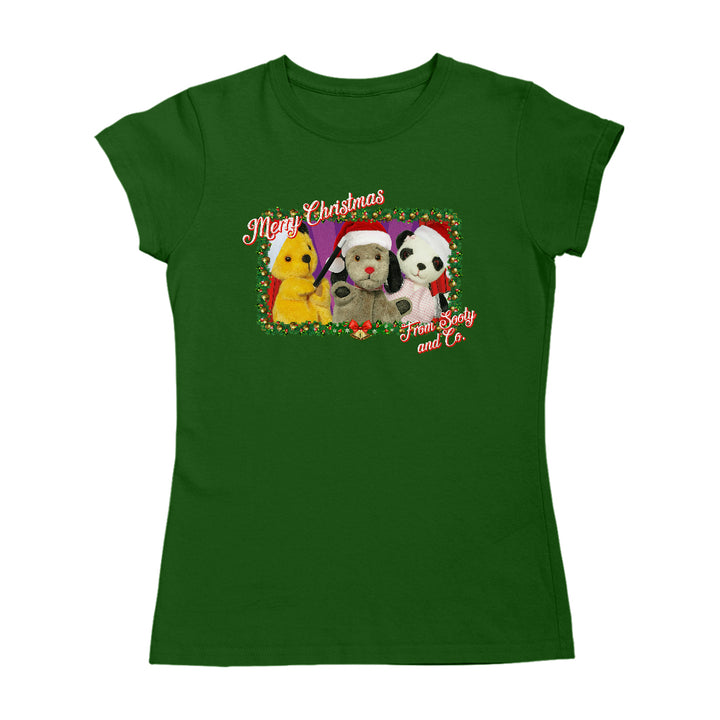 Sooty Christmas Merry Xmas From Sooty And Co Women's T-Shirt