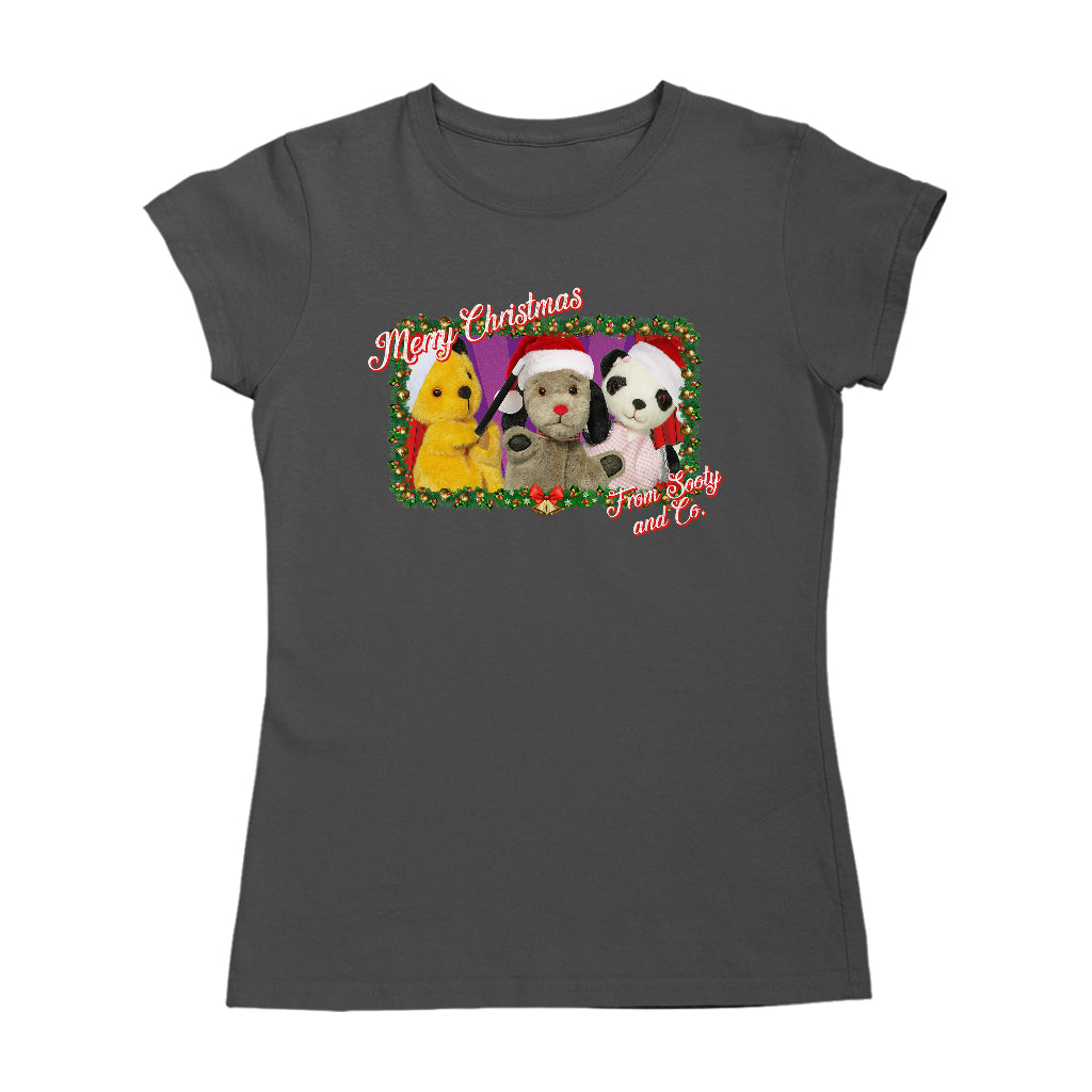 Sooty Christmas Merry Xmas From Sooty And Co Women's T-Shirt