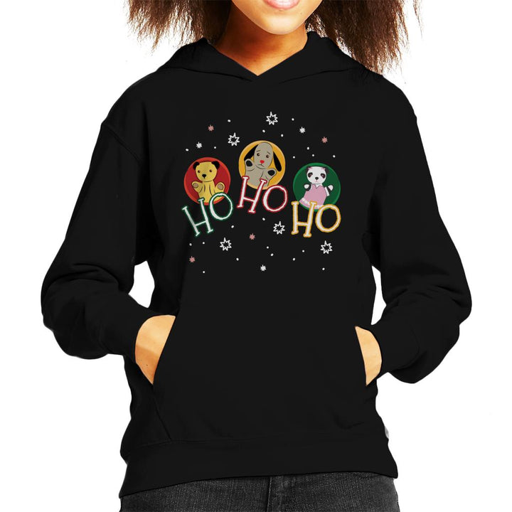 Sooty Christmas Ho Ho Ho Kid's Hooded Sweatshirt-Sooty's Shop