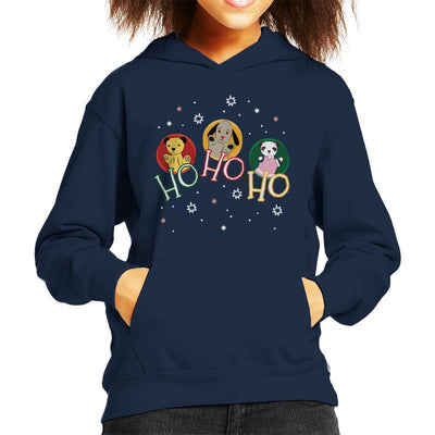 Sooty Christmas Ho Ho Ho Kid's Hooded Sweatshirt-Sooty's Shop