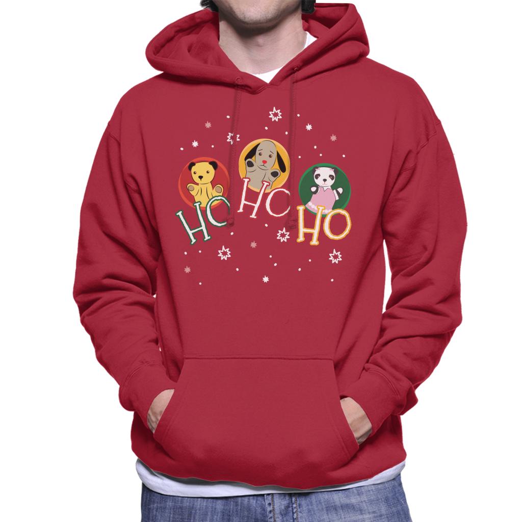Sooty Christmas Ho Ho Ho Men's Hooded Sweatshirt-Sooty's Shop