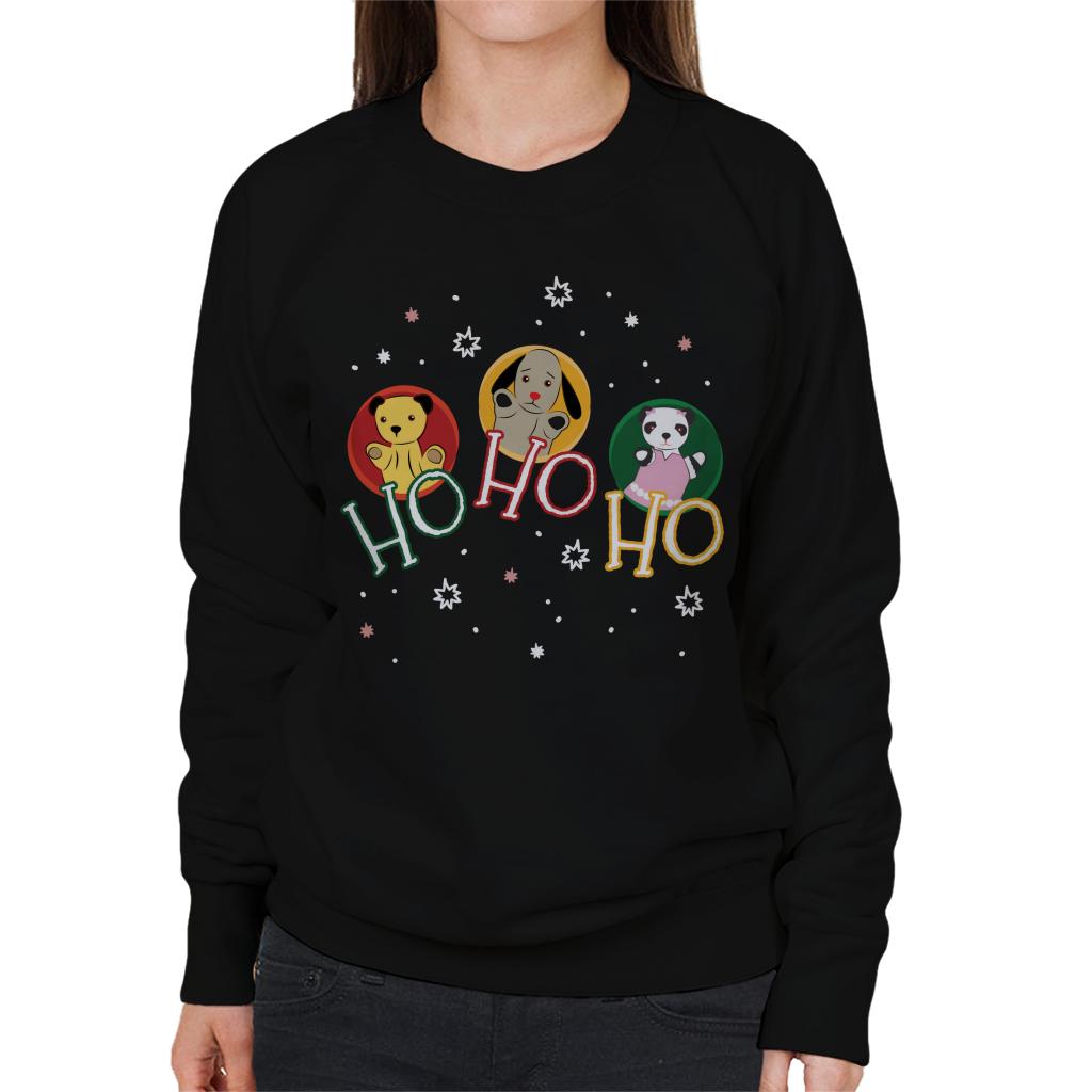 Sooty Christmas Ho Ho Ho Women's Sweatshirt-Sooty's Shop