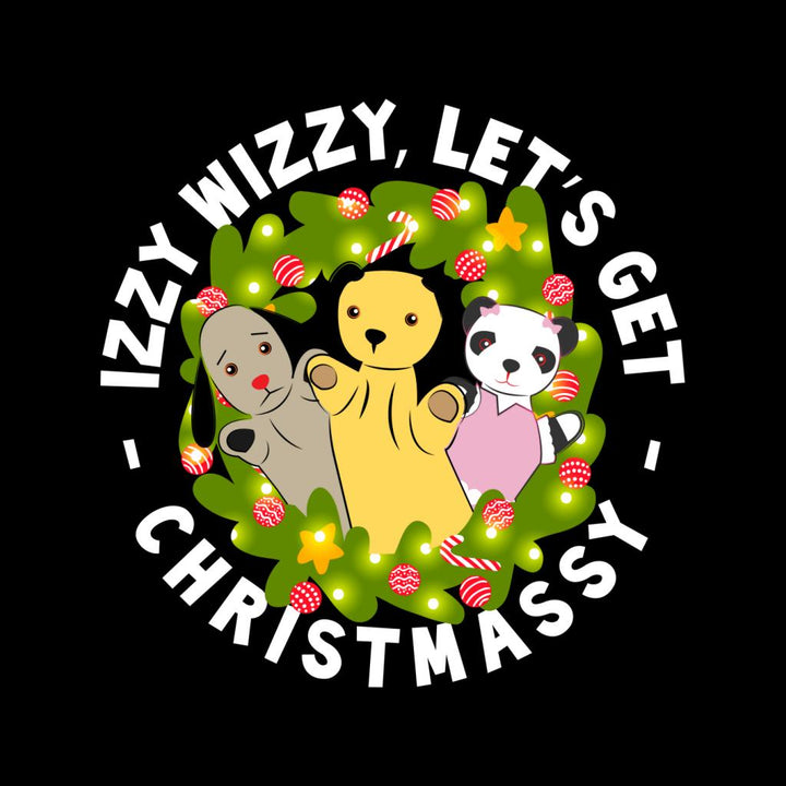Sooty Christmas Illuminated Wreath Men's T-Shirt