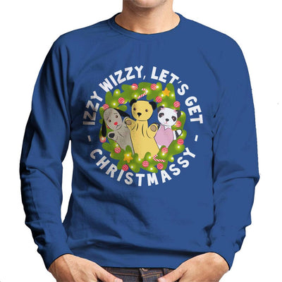 Sooty Christmas Illuminated Wreath Men's Sweatshirt-Sooty's Shop