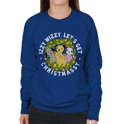 Sooty Christmas Illuminated Wreath Women's Sweatshirt-Sooty's Shop