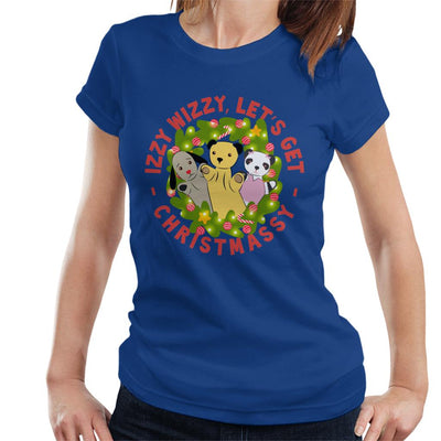 Sooty Christmas Illuminated Wreath Izzy Wizzy Lets Get Chrismassy Women's T-Shirt-Sooty's Shop