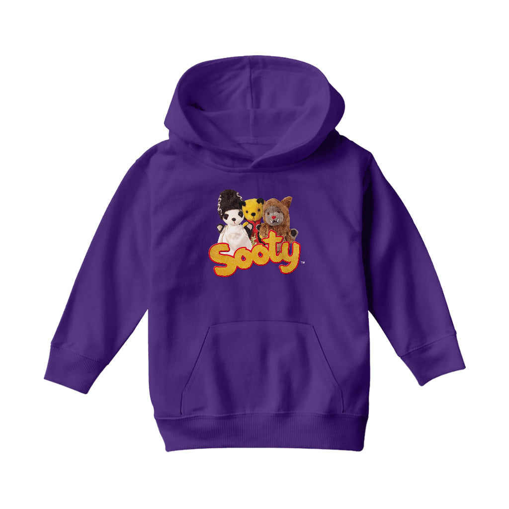 Halloween Spooky Sooty Trio Kids Hooded Sweatshirt