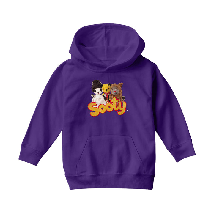 Halloween Spooky Sooty Trio Kids Hooded Sweatshirt