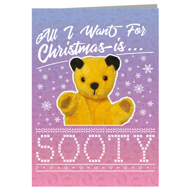 Sooty Christmas All I Want For Christmas Is Sooty Greeting Card-Sooty's Shop