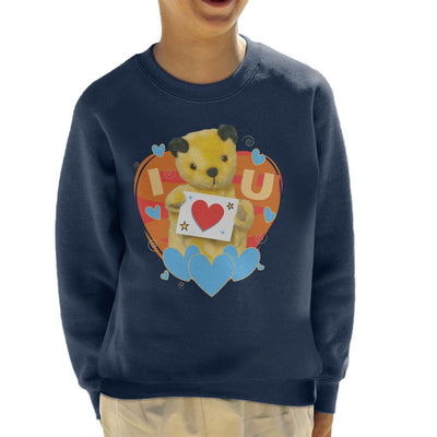 Sooty I Heart You Valentines Kid's Sweatshirt-Sooty's Shop