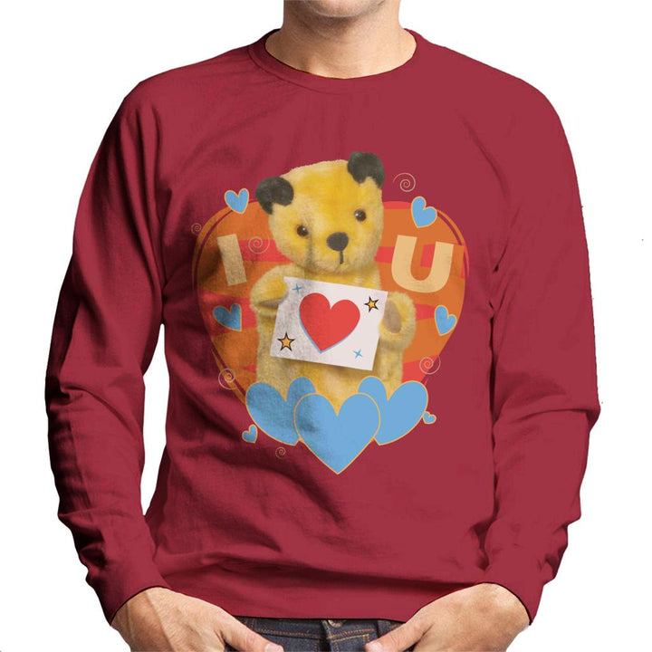 Sooty I Heart You Valentines Men's Sweatshirt-Sooty's Shop