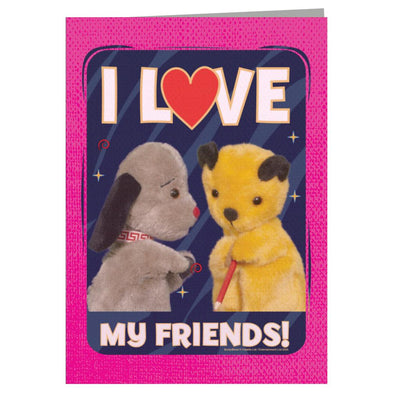 Sooty I Love My Friends Greeting Card-Sooty's Shop